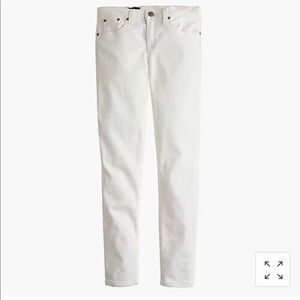 J. CREW 8” toothpick jean in white size 26